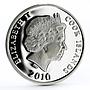 Cook Islands 10 dollars Year of the Tiger colored proof silver coin 2010