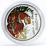 Cook Islands 10 dollars Year of the Tiger colored proof silver coin 2010