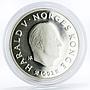 Norway 50 kroner Lillehammer Winter Olympics Children on Sled  silver coin 1992