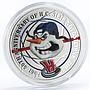 Niue 1 dollar 50 Years to Hockey Club Sibir Novosibirsk proof silver coin 2013