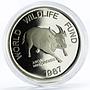Philippines 200 piso WWF series Mindoro Buffalo proof silver coin 1987