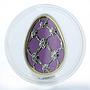 Cook Islands 5 dollars Imperial Eggs in Cloisonne Egg in Violet silver 2012