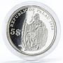 Palau 5 dollars International Coins series German Togo silver coin 1999