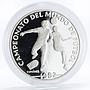 Panama 10 balboas Football World Cup in Spain Two Players proof silver coin 1982