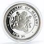 Malawi 20 kwacha Lunar Calendar series Year of the Wealth Tiger silver coin 2010