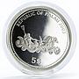 Palau 5 dollars Marine Life Protection series Napoleon Fish silver coin 2003