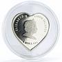 Cook Islands 5 dollars My Everlasting Love Cupid and Roses silver coin 2008