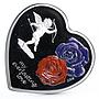 Cook Islands 5 dollars My Everlasting Love Cupid and Roses silver coin 2008