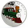 Cameroon 1000 francs Train of Winnings series Football colored silver coin 2018