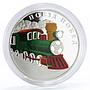 Cameroon 1000 francs Train of Winnings series Football colored silver coin 2018