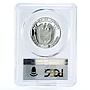 Panama 1/2 balboa Explorer Vasco Nunez de Balboa PR67 PCGS silver coin 1968