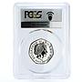 Britain 50 pence 250 Years of Kew Gardens MS67 PCGS nickel coin 2009