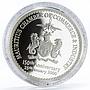 Mauritius 10 rupees 150 Years of State Commerce & Industry silver coin 2000