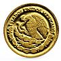 Mexico 1/20 oz Maya's Native Working Teocuitlatl proof gold coin 1999