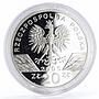 Poland 20 zlotych Endangered Wildlife series Eagle Owl proof silver coin 2005