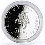 Lithuania 50 litu Bumblebee proof silver coin 2008