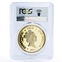 Niue 1 dollar Star Wars series Obiwan Kenobi MS69 PCGS gilded copper coin 2011