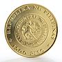 Philippines 1500 piso 5 Anniversary New Society Ferdinand Marcos gold coin 1977