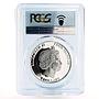 Cook Island 5 dollars Scientist Dmitri Mendeleev PR70 PCGS silver coin 2012