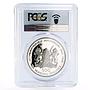 Kenya 500 shillings 25 Years of Independence PR69 PCGS silver coin 1988