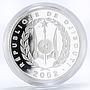 Djibouti 250 francs World Wild Fund series Two Camels proof silver coin 2002