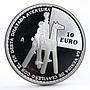 Spain 10 euro Jubilee of Don Quixote of La Mancha proof silver coin 2005