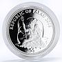 Palau 5 dollars Marine Life Protection series Grey Reef Shark silver coin 2008