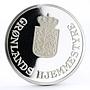 Denmark Greenland 25 ecu World Wildlife Fund series Polar Bear silver coin 1993