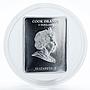 Cook Islands 5 dollars Russian Icons St. Nicholas silver proof crystal coin 2010