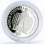 Lesotho 10 maloti Football World Cup in Spain proof silver coin 1982