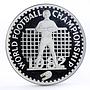 Lesotho 10 maloti Football World Cup in Spain proof silver coin 1982