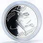 Mongolia 500 togrog Turin Olympic Games series Dancing Queen silver coin 2006