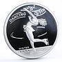 Mongolia 500 togrog Turin Olympic Games series Dancing Queen silver coin 2006