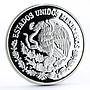 Mexico 5 pesos World Wildlife Fund Wolf Lobo proof silver coin 1998