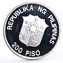 Philippines 200 piso WWF series Mindoro Buffalo proof silver coin 1987