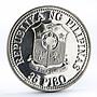Philippines 25 pisos World Food Day proof silver coin 1981