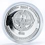 Nagorno-Karabakh 1000 dram Endangered Wildlife Bear silver coin 2004