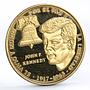 Panama 1 balboa President John Kennedy Statesman Bell Politics CuNi coin 1988