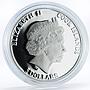 Cook Islands 5 dollars Happy New Year Merry Christmas colored silver coin 2012
