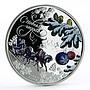 Cook Islands 5 dollars Happy New Year colored silver coin 2012