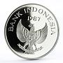 Indonesia 10000 rupiah World Wildlife series Wild Pig proof silver coin 1987