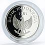 Indonesia 10000 rupiah World Wildlife series Wild Pig proof silver coin 1987