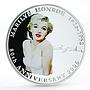 Liberia 100 dollars 80th Anniversary of Model Marilyn Monroe silver coin 2006