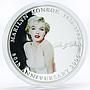 Liberia 100 dollars 80th Anniversary of Model Marilyn Monroe silver coin 2006