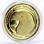 Nagorno-Karabakh 1000 dram Endangered Wildlife Eagle gilded silver coin 2004