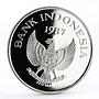 Indonesia 10000 rupiah World Wildlife series Wild Pig proof silver coin 1987