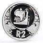 South Africa 2 rand Football World Cup in South Africa proof silver coin 2006