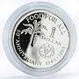 Trinidad and Tobago 1 dollar 50th Anniversary of FAO Banana silver coin 1995