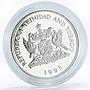 Trinidad and Tobago 1 dollar 50th Anniversary of FAO Banana silver coin 1995