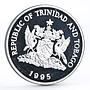 Trinidad and Tobago 1 dollar 50th Anniversary of FAO Banana silver coin 1995